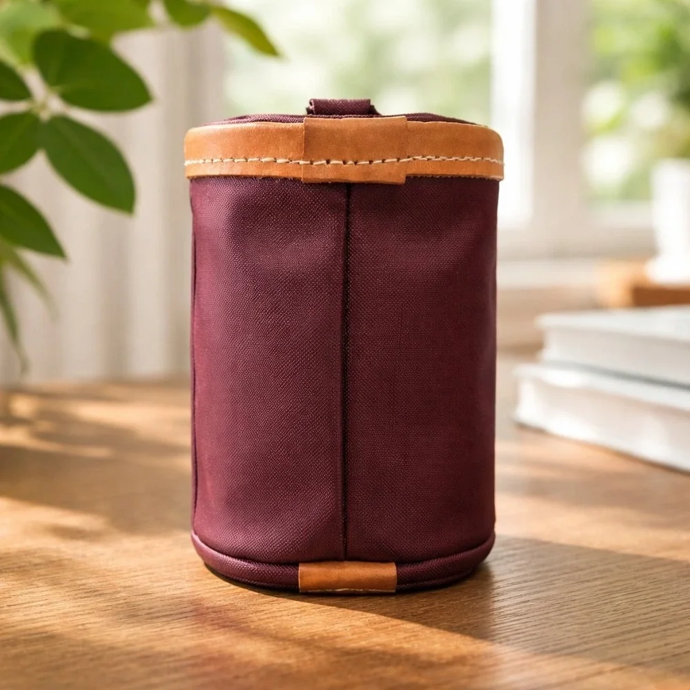 JON HART KOOZIE MAROON W/INSULATED INSERT 4-3/4
